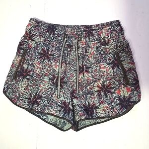Sea Floral Paisley Print Womens Shorts Size 4